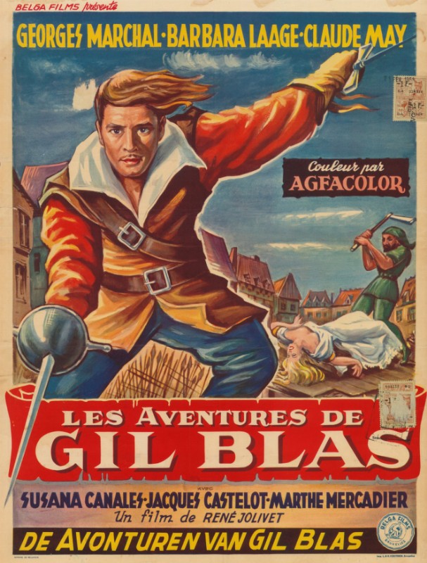 Repro 30x40cm - AVENTURES DE GIL BLAS DE SANTILLANE - Belge