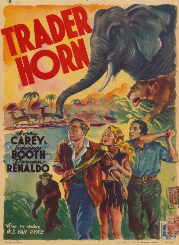 Repro 30x40cm - TRADER HORN - Belge