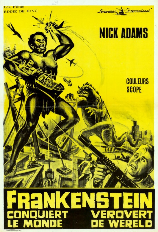 Repro 30x40cm - FRANKENSTEIN CONQUIERT LE MONDE - Belge