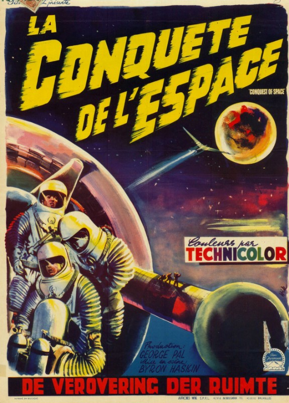 Repro 30x40cm - CONQUETE DE L'ESPACE (la) - Belge