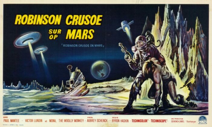 Repro 30x40cm - ROBINSON CRUSOE SUR MARS - Belge