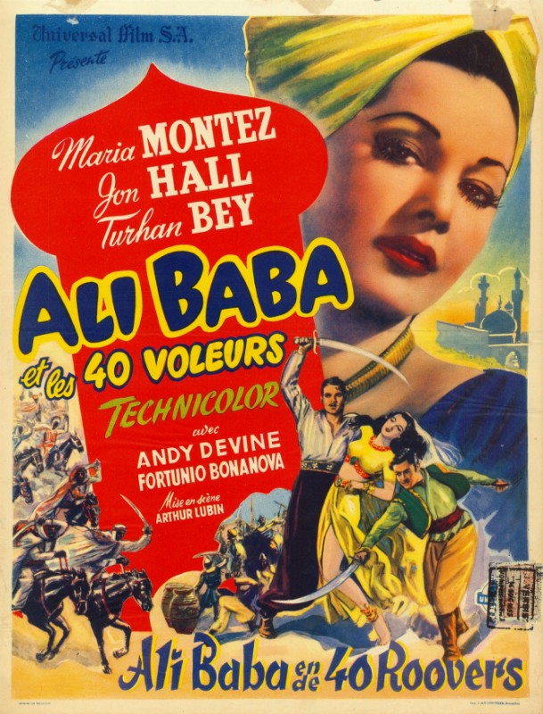Repro 30x40cm - ALI BABA ET LES QUARANTE VOLEURS - Belge
