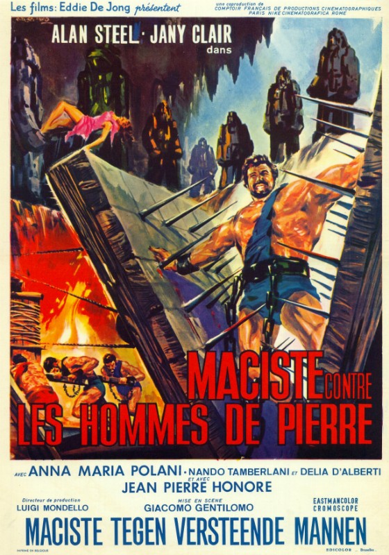Repro 30x40cm - MACISTE CONTRE LES HOMMES DE PIERRE - Belge