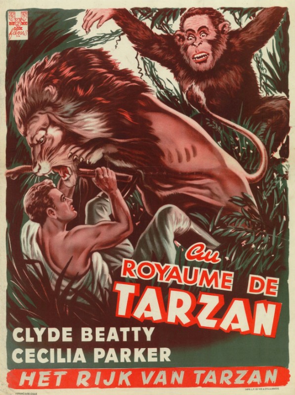Repro 30x40cm - PERDUS DANS LA JUNGLE - Belge