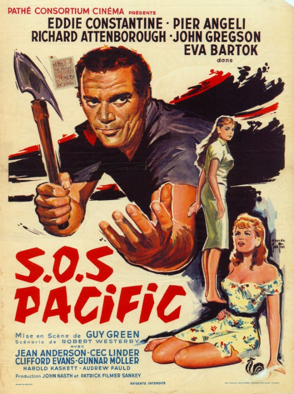 Repro 30x40cm - S.O.S. PACIFIC - Belge