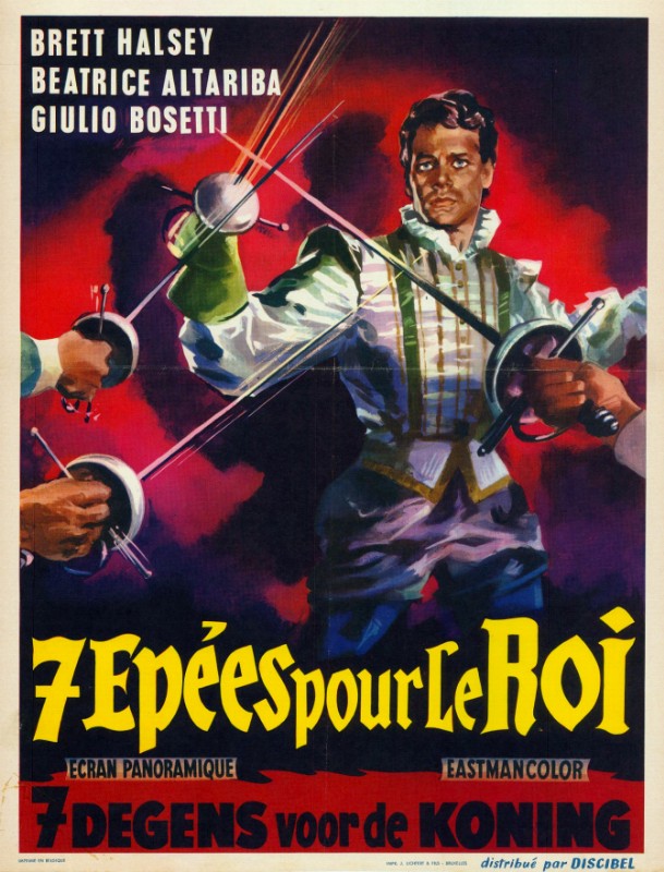 Repro 30x40cm - SEPT EPEES POUR LE ROI - Belge