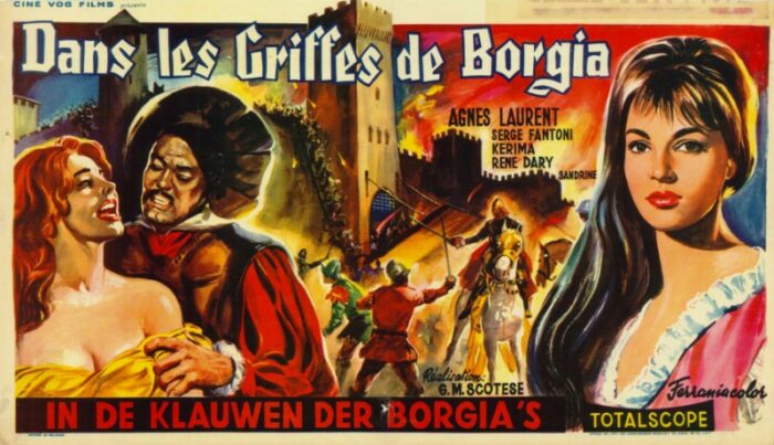 Repro 30x40cm - DANS LES GRIFFES DE BORGIA - Belge