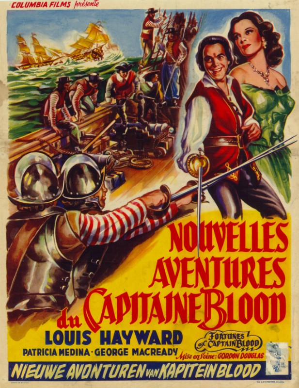 Repro 30x40cm - NOUVELLES AVENTURES DU CPT BLOOD (les) - Belge