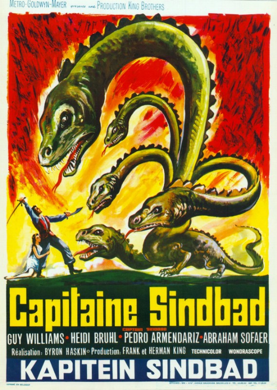 Repro 30x40cm - CAPITAINE SINDBAD - Belge