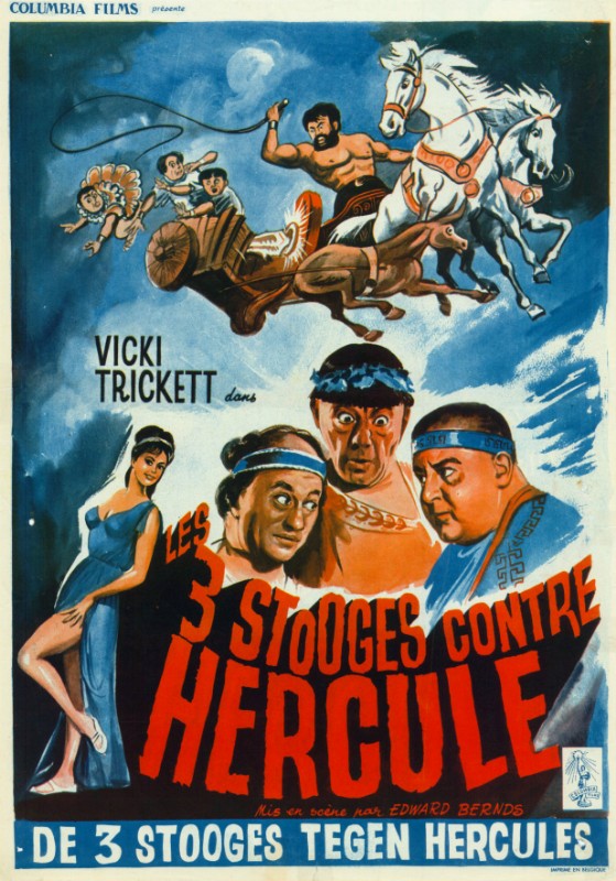 Repro 30x40cm - TROIS STOOGES CONTRE HERCULE (les) - Belge