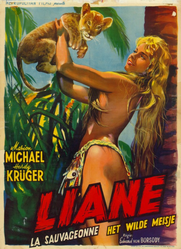 Repro 30x40cm - LIANE, LA SAUVAGEONNE - Belge