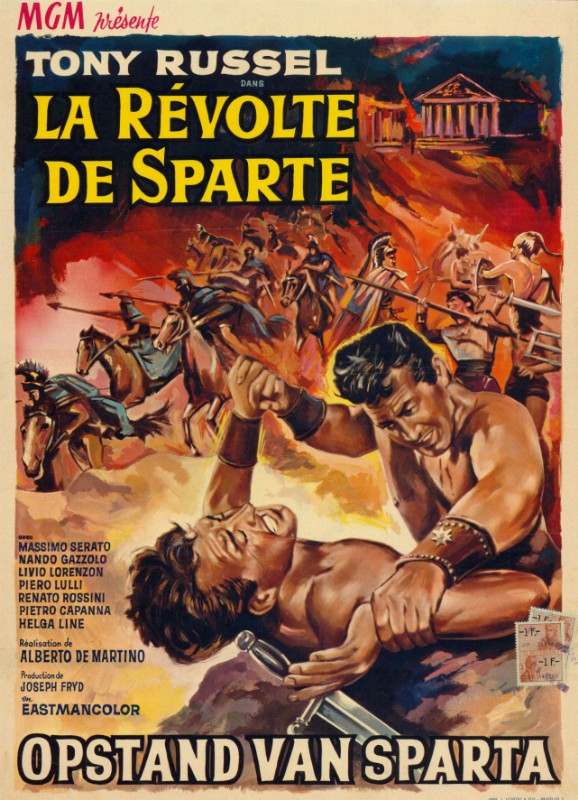 Repro 30x40cm - REVOLTE DE SPARTE (la) - Belge