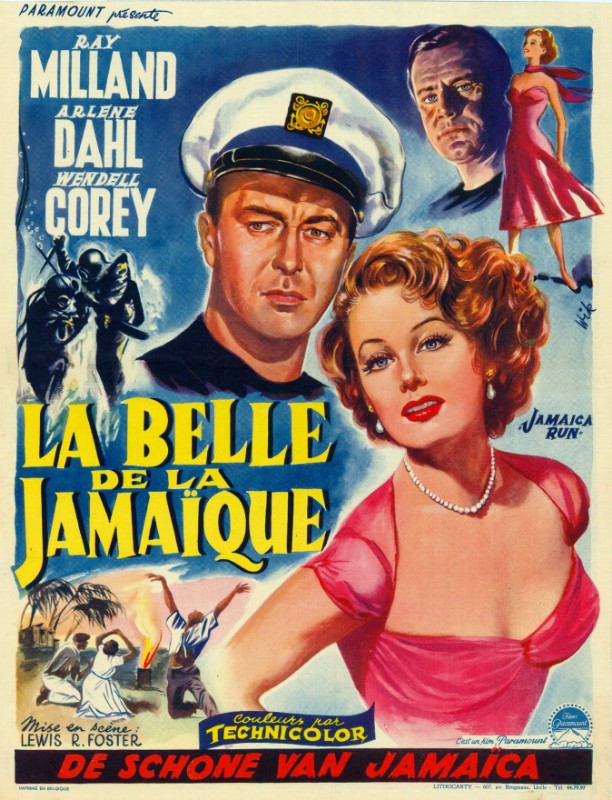 Repro 30x40cm - COURRIER POUR LA JAMAIQUE - Belge
