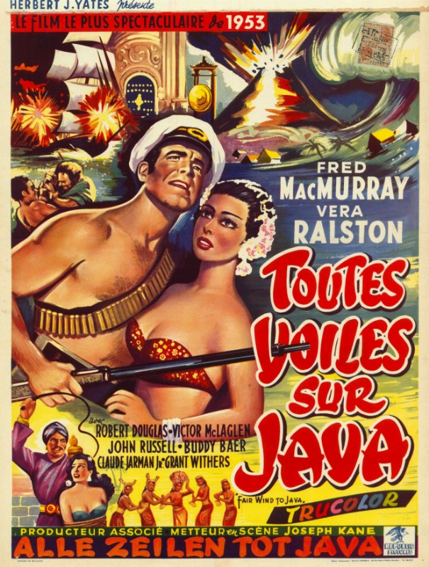 Repro 30x40cm - TOUTES VOILES SUR JAVA - Belge