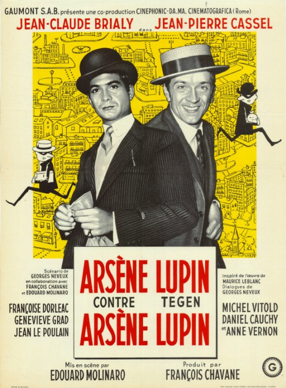 Repro 30x40cm - ARSENE LUPIN CONTRE ARSENE LUPIN - Belge
