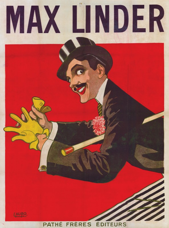 Repro 30x40cm - MAX LINDER - Française