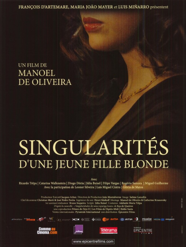 Affiche - SINGULARITES D'UNE JEUNE FILLE BLONDE - 40x55cm