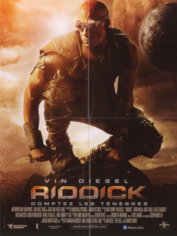 Affiche - CHRONIQUES DE RIDDICK : DOMPTEZ LES TENEBRES (les) - 40x55cm