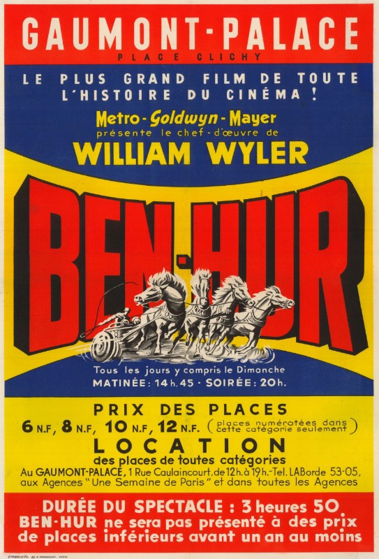Affiche - BEN HUR - 45x55cm