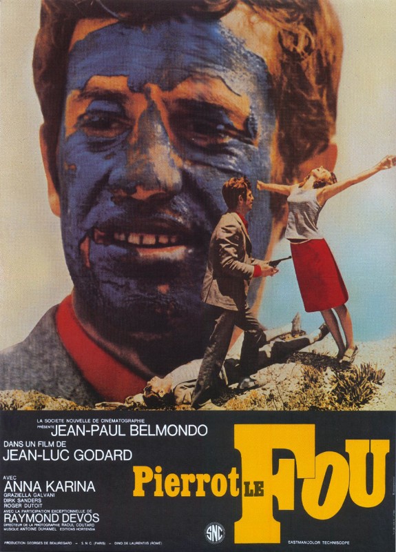 Affiche - PIERROT LE FOU - Ressortie 40x55cm