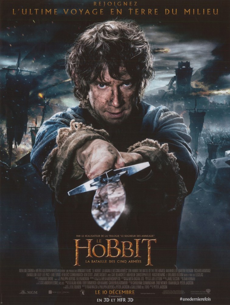 Affiche - HOBBIT : LA BATAILLE DES CINQ ARMEES (le) - 40x55cm B
