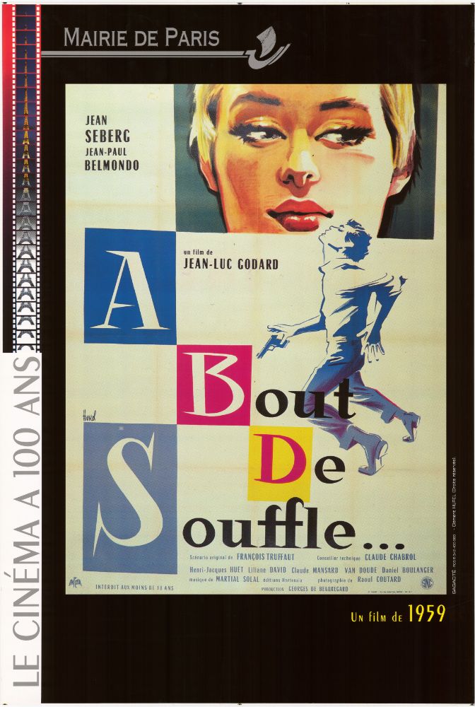 Affiche - A BOUT DE SOUFFLE - Ressortie 120x160cm