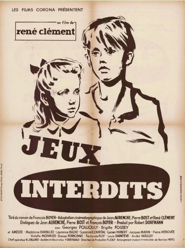 Affiche - JEUX INTERDITS - Ressortie 60x80cm