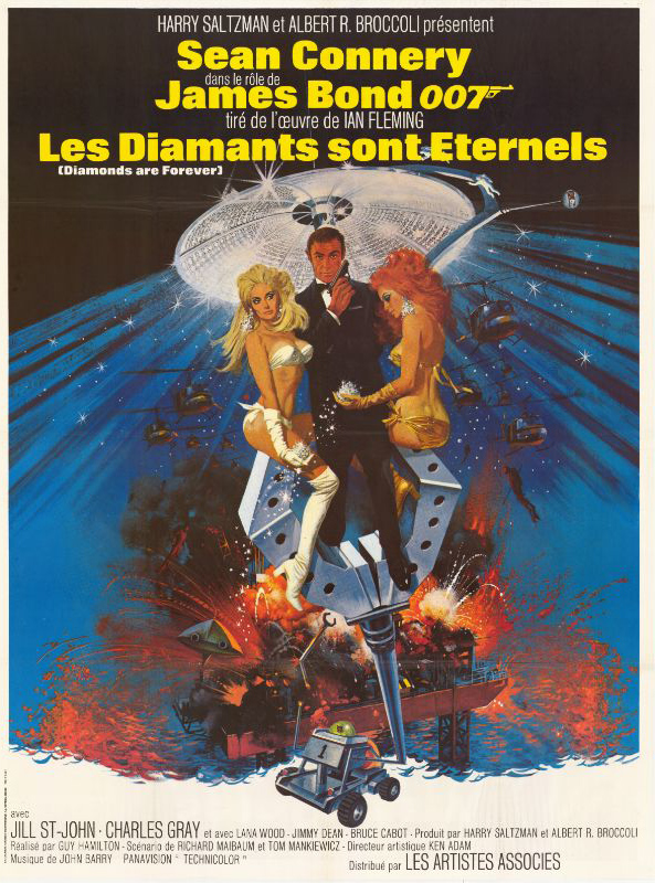 Affiche - DIAMANTS SONT ETERNELS (les) - Ressortie 120x160cm