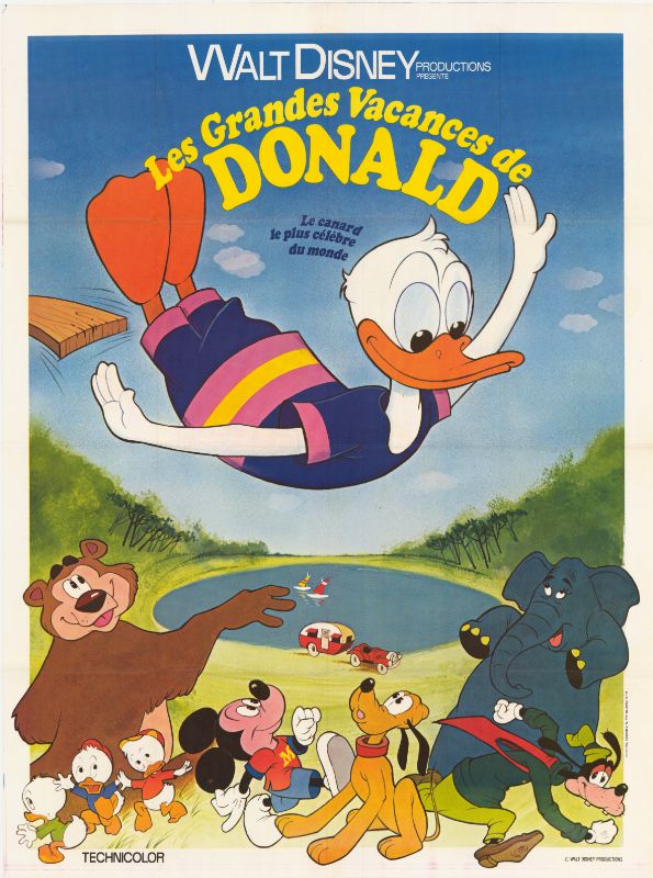 Affiche - GRANDES VACANCES DE DONALD (les) - 120x160cm