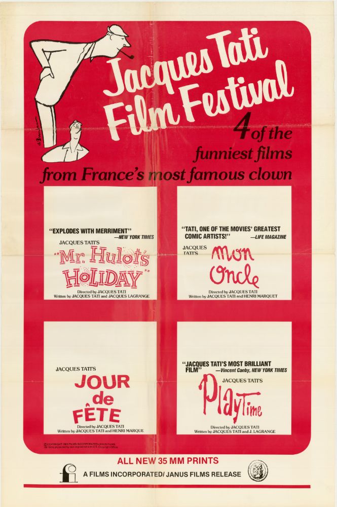 Affiche - JACQUES TATI FILM FESTIVAL - 70x105cm