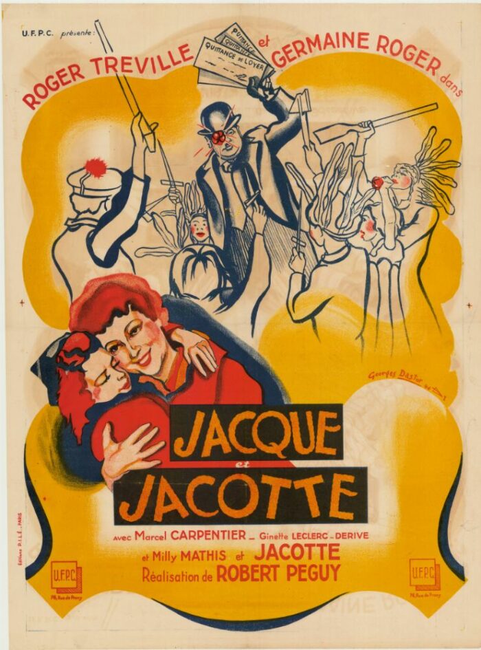 Affiche - JACQUES ET JACOTTE - 60x80cm