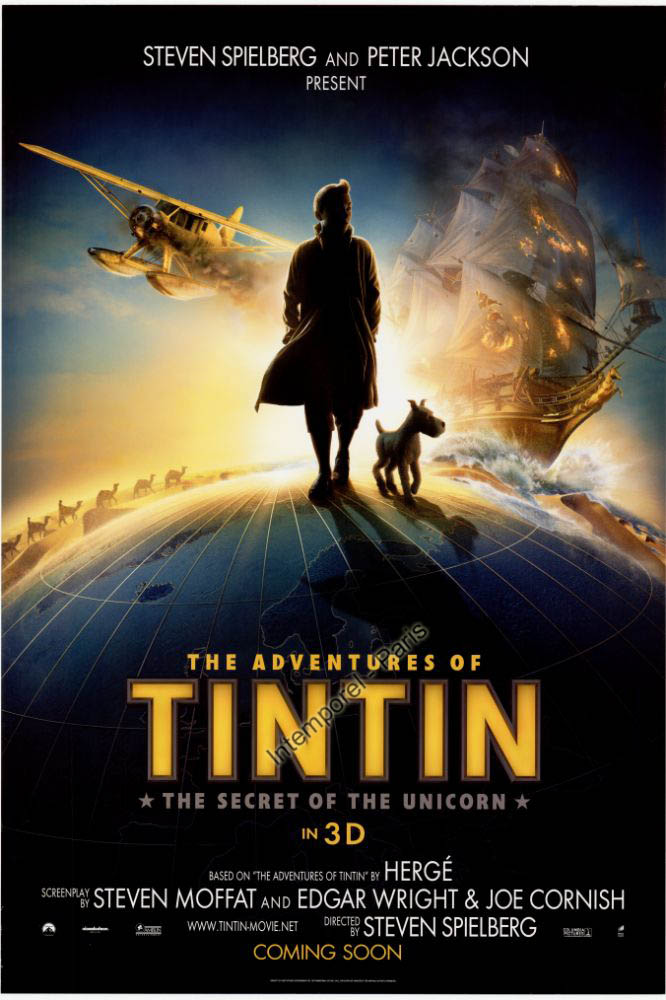Affiche - AVENTURES DE TINTIN (les) : Secret de la licorne - 70x105cm