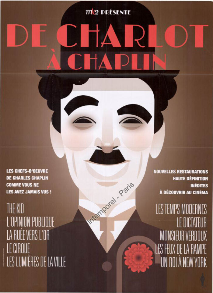 Affiche - DE CHARLOT A CHAPLIN - 120x160cm