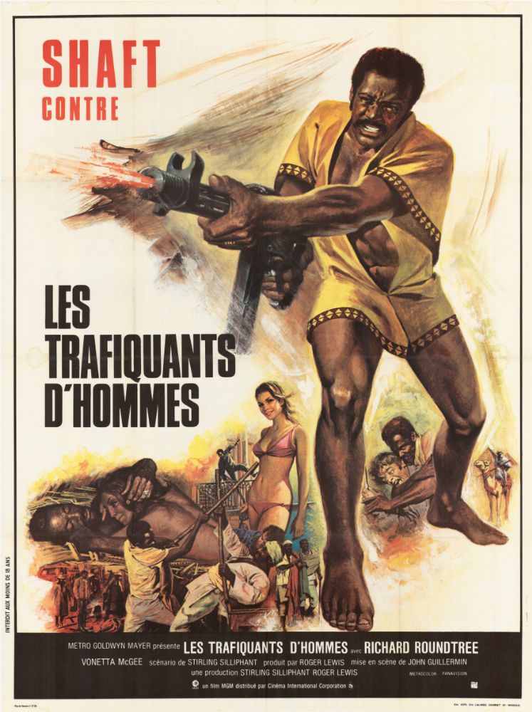 Affiche - SHAFT CONTRE LES TRAFIQUANTS D'HOMMES - 120x160cm