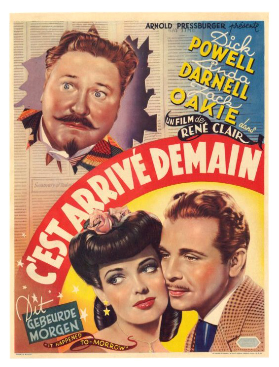 Affiche - C'EST ARRIVE DEMAIN - 36x56cm