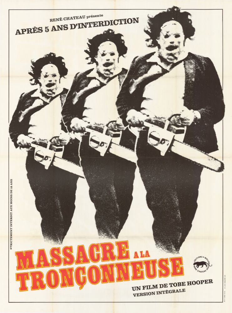 Affiche - MASSACRE A LA TRONCONNEUSE - 120x160cm