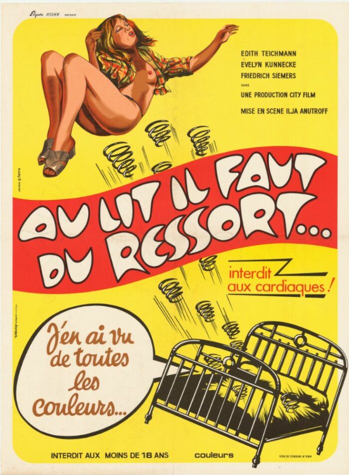 Affiche - AU LIT IL FAUT DU RESSORT… - 60x80cm