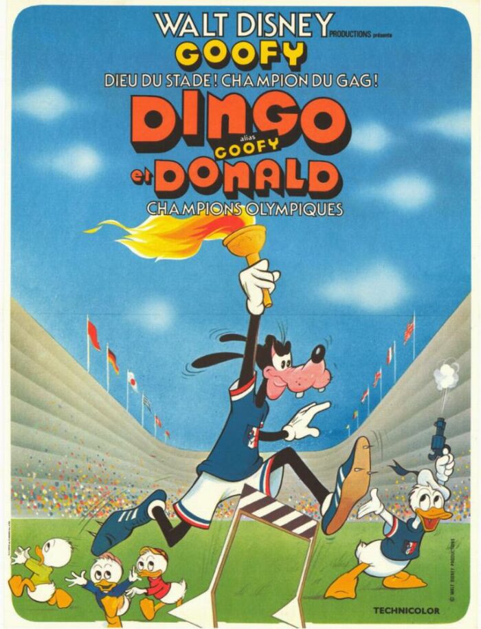 Affiche - DINGO ET DONALD CHAMPIONS OLYMPIQUES - 40x60cm
