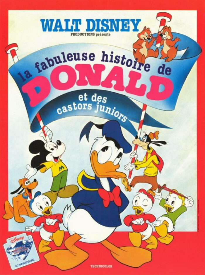 Affiche - FABULEUSE HISTOIRE DE DONALD ET DES CASTORS… - 40x55cm