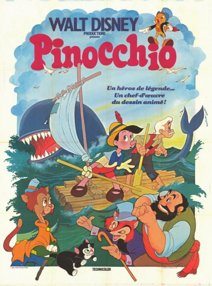 Affiche - PINOCCHIO - Ressortie 120x160cm