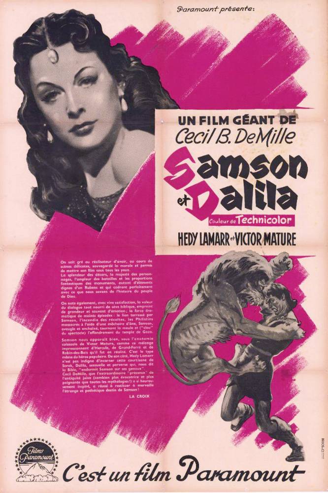 Affiche - SAMSON ET DALILA - 80x120cm