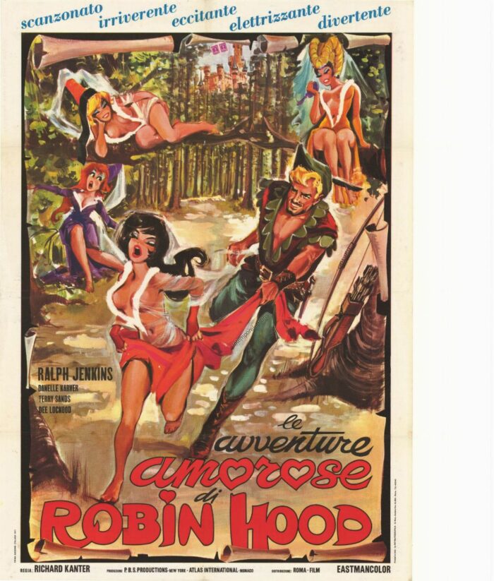 Affiche - AVENTURES AMOUREUSES DE ROBIN DES BOIS (les) - 100x140cm