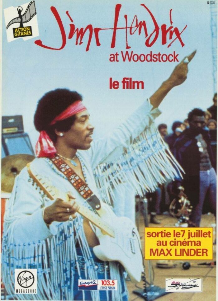 Affiche - JIMI HENDRIX AT WOODSTOCK - 40x55cm