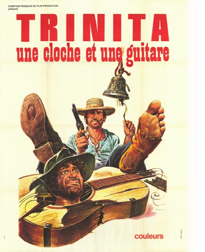 Affiche - TRINITA UNE CLOCHE ET UNE GUITARE - 120x160cm