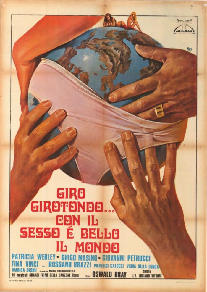 Affiche - GIRO GIROTONDO… CONIL SESSO E BELLO IL MONDO - 100x140cm