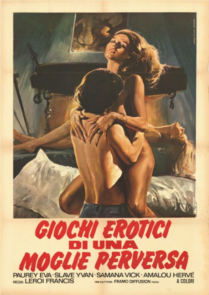 Affiche - GIOCHI EROTICI DI UNA MOGLIE PERVERSA - 100x140cm