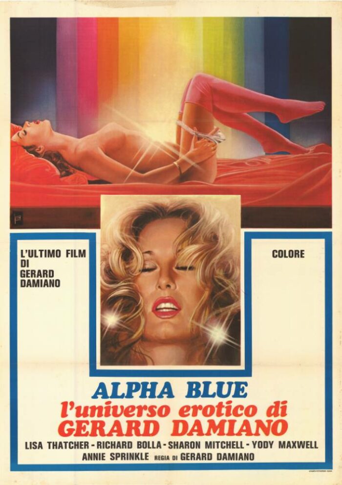 Affiche - ALPHA BLUE L'UNIVERSO EROTICO DI GERARD DAMIANO - 100x140cm