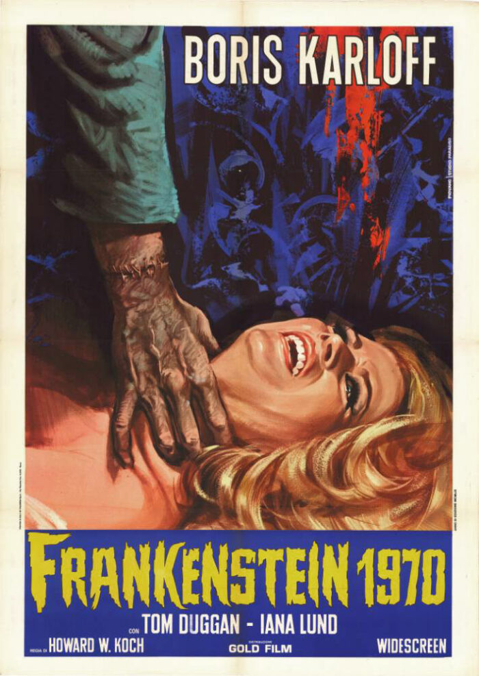 Repro 30x40cm - FRANKENSTEIN 1970 - Italienne D