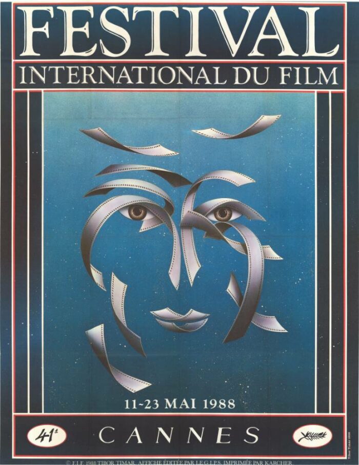 Affiche - FESTIVAL DE CANNES 1988 - 120x160cm