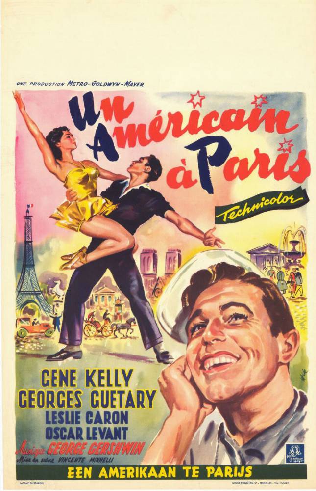 Repro 30x40cm - UN AMERICAIN A PARIS - Belge